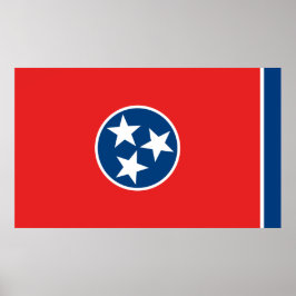 Vlag van Tennessee Poster
