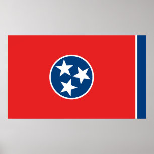Vlag van Tennessee Poster