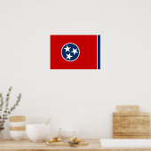 Vlag van Tennessee Poster (Keuken)