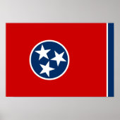 Vlag van Tennessee Poster (Voorkant)