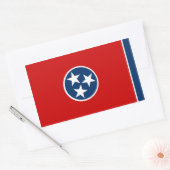 Vlag van Tennessee Rechthoekige Sticker (Envelop)