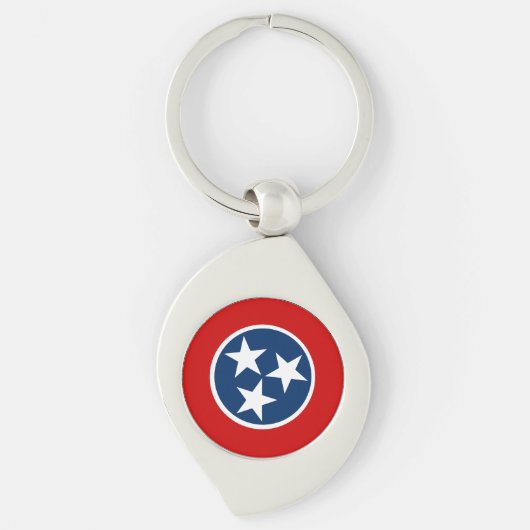 Vlag van Tennessee Sleutelhanger (Voorkant)