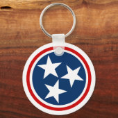 Vlag van Tennessee Sleutelhanger (Voorkant)