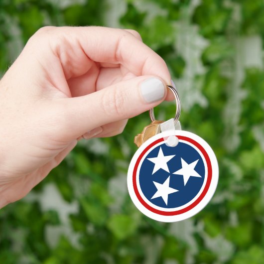 Vlag van Tennessee Sleutelhanger (Hand)
