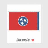 Vlag van Tennessee Sticker (Vel)