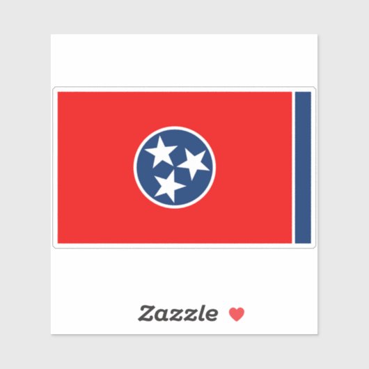 vlag van Tennessee Sticker (Vel)