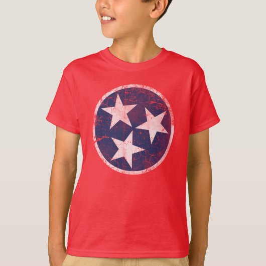 Vlag van Tennessee T-shirt (Voorkant)