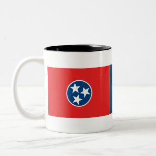 Vlag van Tennessee Tweekleurige Koffiemok