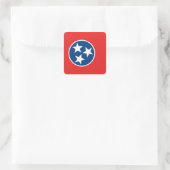 Vlag van Tennessee Vierkante Sticker (Tas)