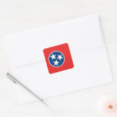 Vlag van Tennessee Vierkante Sticker (Envelop)