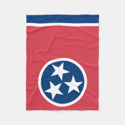 Vlag van Tennessee, VS Fleece Deken (Voorkant)