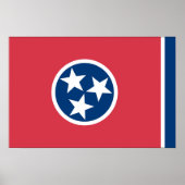 Vlag van Tennessee, VS Poster (Voorkant)