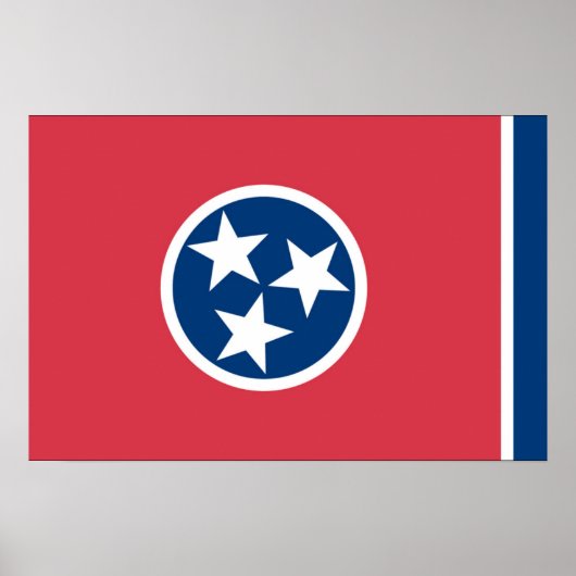 Vlag van Tennessee, VS Poster (Voorkant)