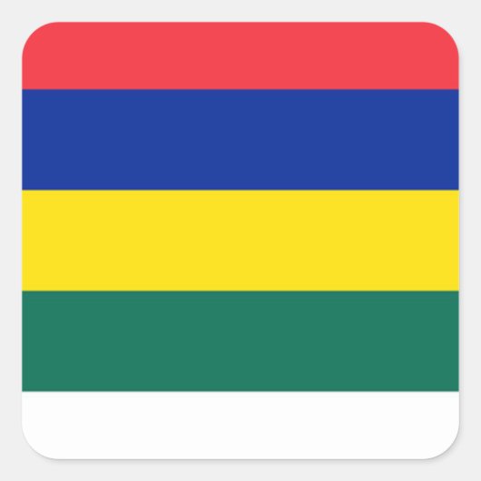 Vlag van Terschelling Vierkante Sticker (Voorkant)