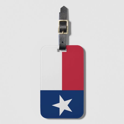 Vlag van Texas Bagagelabel (Voorkant (verticaal))