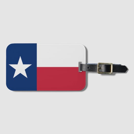 Vlag van Texas Bagagelabel (Voorkant (horizontaal))