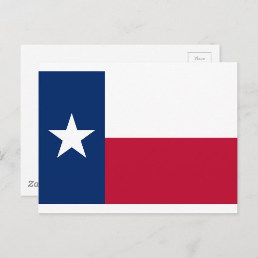 Vlag van Texas Briefkaart (Voorkant / Achterkant)