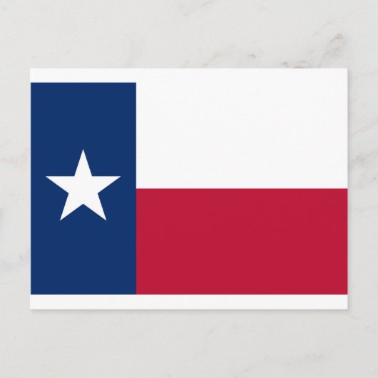 Vlag van Texas Briefkaart (Voorkant)