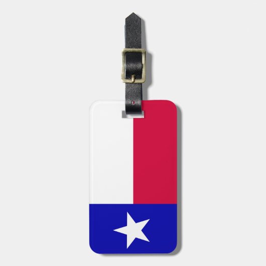 Vlag van Texas, gepersonaliseerd Bagagelabel (Voorkant verticaal)