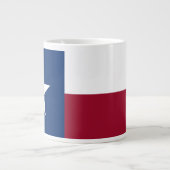 Vlag van Texas Grote Koffiekop (Voorkant)