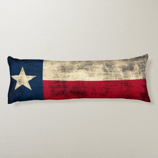  vlag van Texas Lichaamskussen (Achterkant)