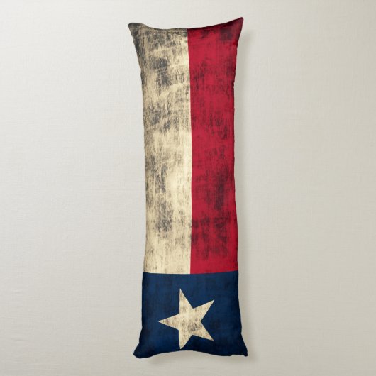 vlag van Texas Lichaamskussen (Achterkant (Verticaal))
