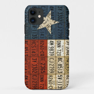 Vlag van Texas Lone Star State License Bord Art Case-Mate iPhone Case