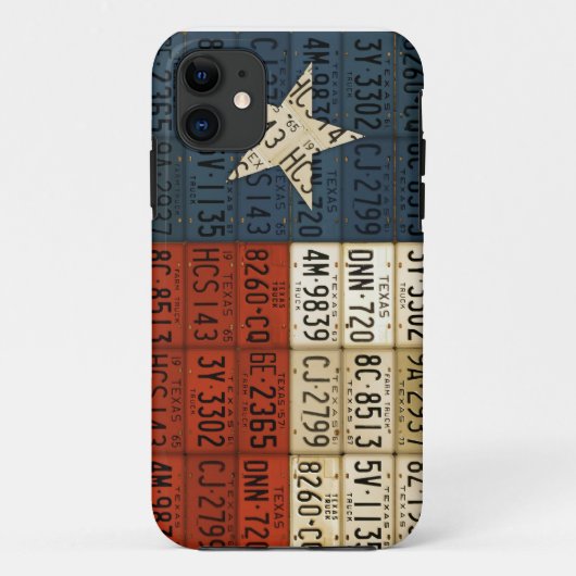 Vlag van Texas Lone Star State License Bord Art Case-Mate iPhone Case (Achterkant)