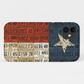 Vlag van Texas Lone Star State License Bord Art Case-Mate iPhone Case (Achterkant (horizontaal))