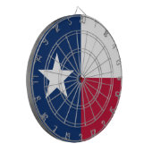 Vlag van Texas: Longhorns, de Texaanse eenzame ste Dartbord (Voorkant Links)