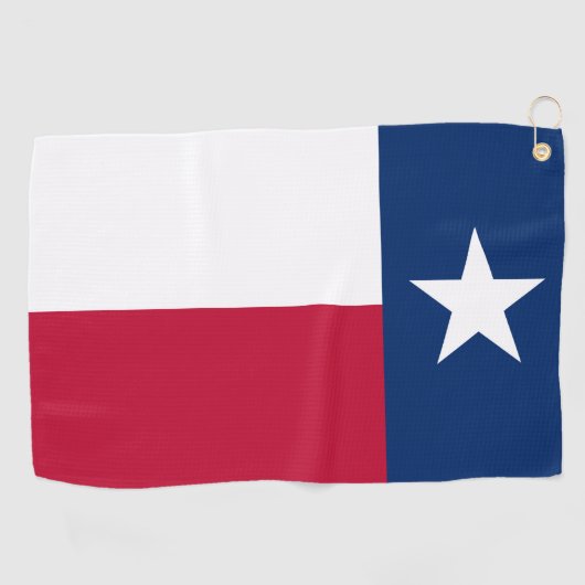 Vlag van Texas: Longhorns, de Texaanse eenzame ste Golfhanddoek (Horizontaal)