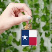 Vlag van Texas: Longhorns, de Texaanse eenzame ste Sleutelhanger (Hand)