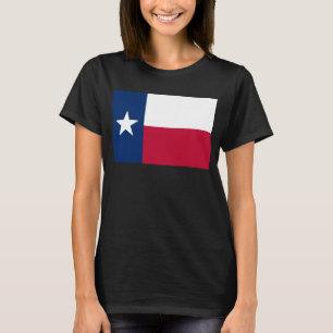 Vlag van Texas: Longhorns, de Texaanse eenzame ste T-shirt