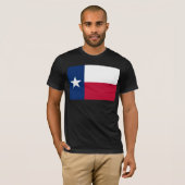 Vlag van Texas: Longhorns, de Texaanse eenzame ste T-shirt (Voorkant volledig)
