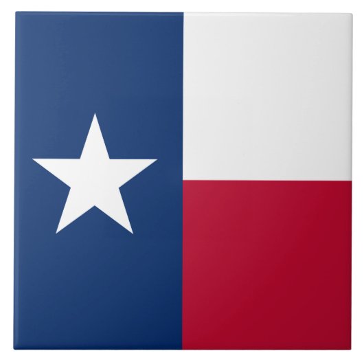 Vlag van Texas: Longhorns, de Texaanse eenzame ste Tegeltje (Voorkant)