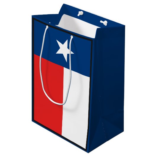 Vlag van Texas Medium Cadeauzakje (Voorkant Gekanteld)