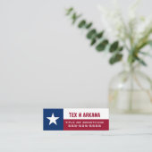 Vlag van Texas Mini Visitekaartje (Staand voorkant)