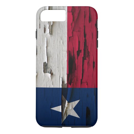 Vlag van Texas Paint Peel Kijk Case-Mate iPhone Case (Achterkant)
