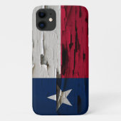 Vlag van Texas Paint Peel Kijk Case-Mate iPhone Case (Achterkant)