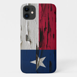 Vlag van Texas Paint Peel Kijk Case-Mate iPhone Case