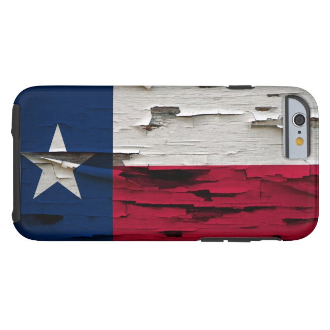 Vlag van Texas Paint Peel Kijk Case-Mate iPhone Case (Achterkant Horizontaal)