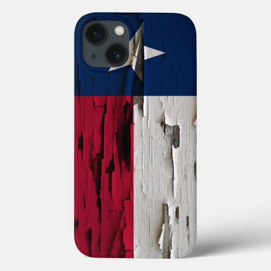 Vlag van Texas Paint Peel Kijk Case-Mate iPhone Case (Achterkant)