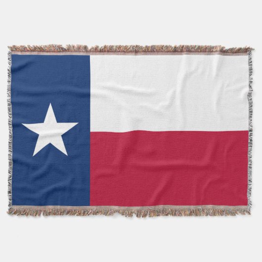Vlag van Texas Patriottische Lone Star Staat Deken (Voorkant)