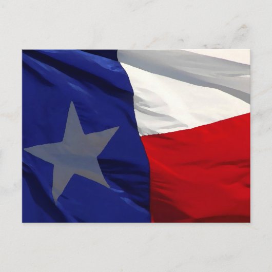 Vlag van Texas Pop Art Briefkaart (Voorkant)