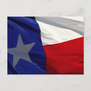 Vlag van Texas Pop Art Feestdagenkaart