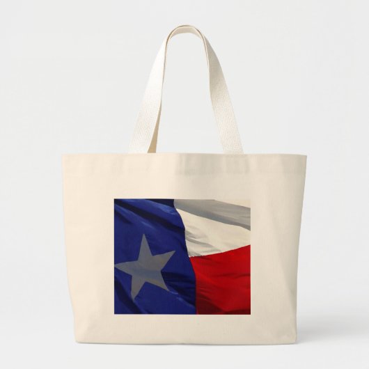Vlag van Texas Pop Art Grote Tote Bag (Voorkant)