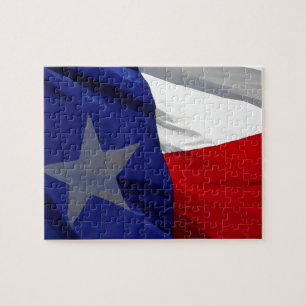 Vlag van Texas Pop Art Legpuzzel