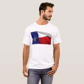 Vlag van Texas Pop Art T-shirt (Voorkant volledig)