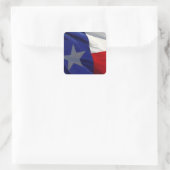 Vlag van Texas Pop Art Vierkante Sticker (Tas)