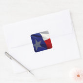Vlag van Texas Pop Art Vierkante Sticker (Envelop)